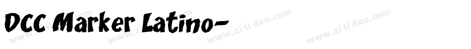 DCC Marker Latino字体转换